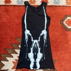 Rare Barbara I Gongini Xray Skeleton Tank Dress